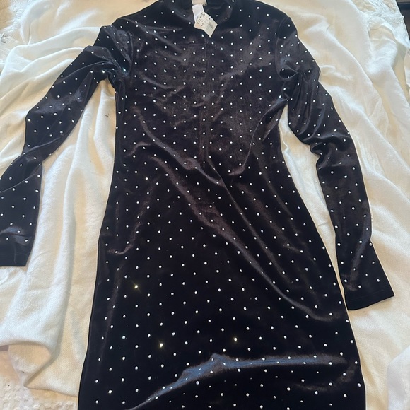 H&M black studded dress new with tag - Picture 2 of 3